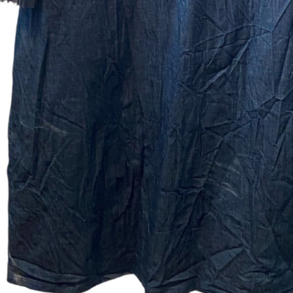 CQ by CQ denim tunic dress with tiered gauzy exaggerated sleeves sz Large, XL - Picture 11 of 11